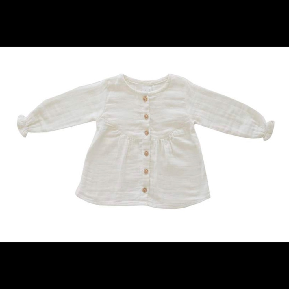 Jamie Kay Organic Cotton Muslin Lila BlouseCoconut